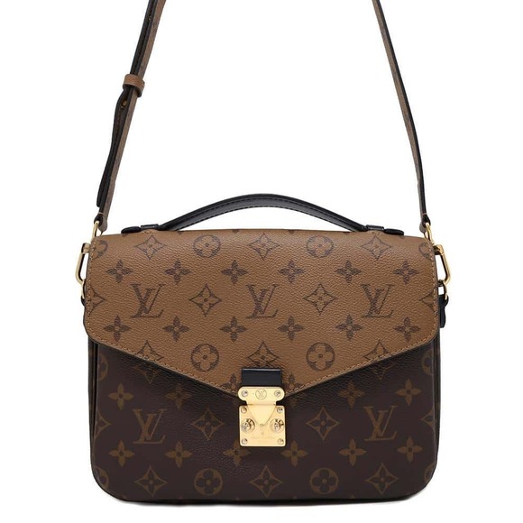 Louis Vuitton Handbags - Louis Vuitton Monogram Reverse Pochette Metis Handbag Shoulder Bag Black